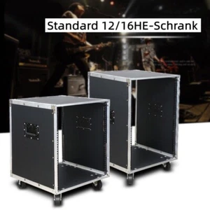 12/16 HE Rack Server Schrank schwarz Tischrack Netzwerk Rack Serverschrank DHL - Bild 1 von 15