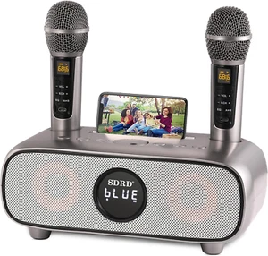 Karaoke Machine for Adults and Kids,Portable Bluetooth 2 Wireless Karaoke Microp - Picture 1 of 7