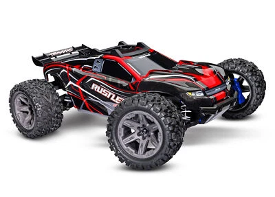 Traxxas RC Rustler 4x4 Brushless 2S Stadium Truck RTR Rot 1:10 - Bild 1 von 4