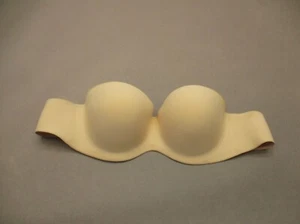36B Felina Womens Beige Lined Underwire Back Closure Firm Strapless Bra 7N - Picture 1 of 8