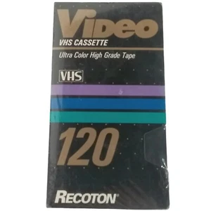 Recoton VHS Cassette Ultra Color High Grade Tape 120 Minutes New - Picture 1 of 5