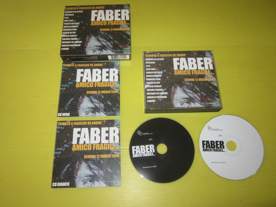 FABER AMICO FRAGILE,V.A. 2CD+2 BOOKLET TESTI- BMG 82876561802 NM/NM 2003 ITALIA - Immagine 1 di 3