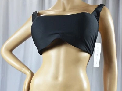 Nuevo con etiquetas Athleta $69 Talla 34D/DD Sujetador Negro Copa Cuello Cuadrado Bikini Traje de Baño Top #531217 Foto 1 de 4