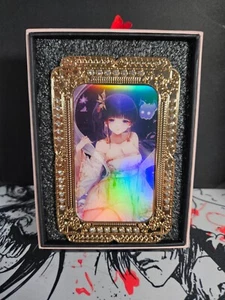 Kanao Tsuyuri Diamond Card Demon Slayer metallo spesso pesante argento oro accento - Foto 1 di 4