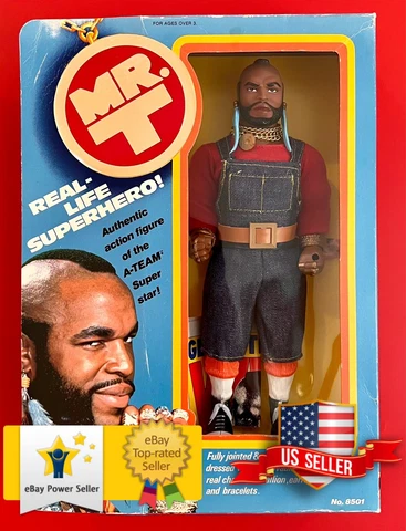 Vintage 1983 Galoob MR. T A-Team 12" Action Figure Mint In Box RARE Complete Cover