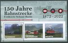 Österreich 2022 Bahnstrecke Feldkirch-Schann-Buchs Block 137 postfrisch (C63219)