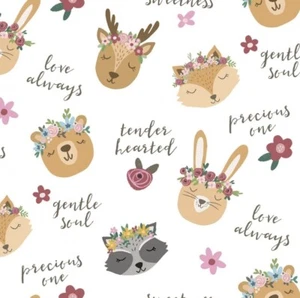 BOLT END 31 INCHES Springs Creative Precious Ones Nursery Animal Cotton Fabric - Picture 1 of 1