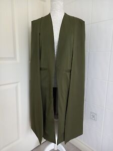 BRAND NEW WITH TAGS Ladies Haoduoyi Olive Green Cape/Jacket Size 16 (14)