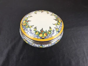 # Bonbonnière BOITE en PORCELAINE et ARGENT minerve - Picture 1 of 7