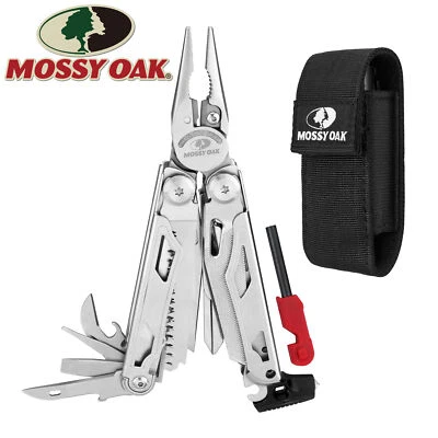 Многофункциональные плоскогубцы MOSSY OAK 19 в 1 складные карманные инструменты инструменты для выживания с футляром - Изображение 1 из 4