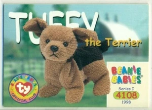 TARJETA COLECCIONABLE BEANIE BABY - SERIE 1 - SERIE I - TUFFY THE TERRIER #4108 - Imagen 1 de 2