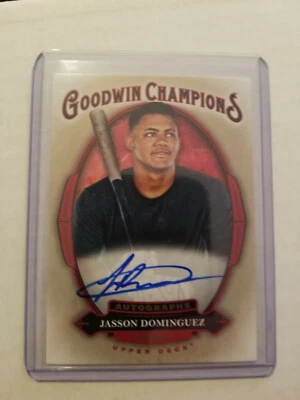 2020 UD Goodwin Champions Autograph Jasson Dominguez RC #A-JD Yankees 1:6,627 - Image 1 of 2