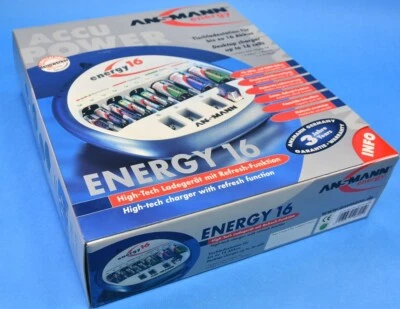 Ansmann Energy 16 Battery Charger – New Old Stock, Factory Sealed - Image 1 of 3