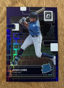 2022 Donruss Optic Josh Lowe Purple Pandora Prizm Rated Rookie 05/99 Rays RC
