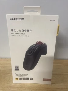 ELECOM M-RT1DRBK Wireless Mouse Trackball Handy Type Relacon Black new F/S - Picture 1 of 7
