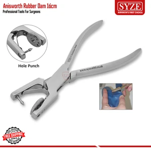 Nuevo Pinzas perforadoras de goma Ainsworth alicates instrumentos de endodoncia dental TALLA - Imagen 1 de 2
