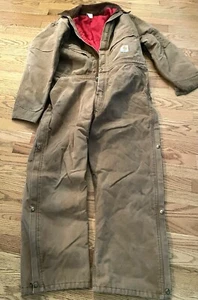 Carhartt Full Body Workwear Suit Size 44s Vintage - Picture 1 of 12