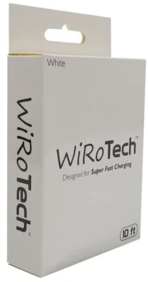 10 Foot Wirotech USB to 8-Pin Charging Cable Colors Fast Charge Braided Cord - Image 1 of 4