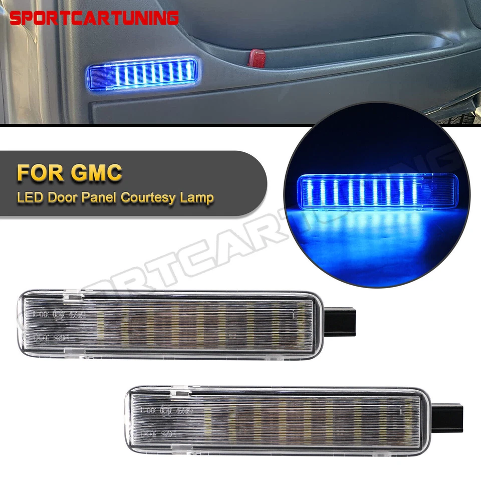 Pair LED Door Courtesy Light For Chevy GMC Sierra Silverado Suburban Tahoe Yukon - Image 1 of 4