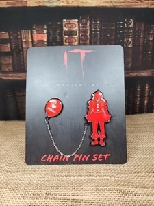 IT Chapter Two Set di penne 2 pezzi catena risvolto - Palloncino I Heart Derry & Pennywise - Foto 1 di 15