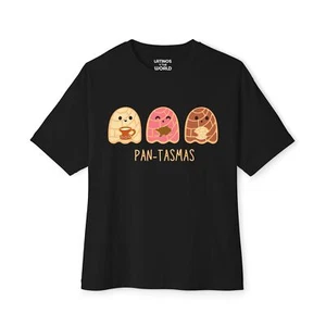 Pantasmas Ghost Pan Dulce Conchas T-shirt | Halloween Boo Spooky Horror Latino - Picture 1 of 7
