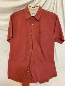 Carhartt Herren kurzärmliges Knopfleiste Shirt Größe L rot - Bild 1 von 5