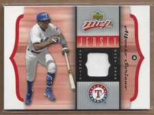 2005 Upper Deck MVP Jersey #AS Alfonso Soriano