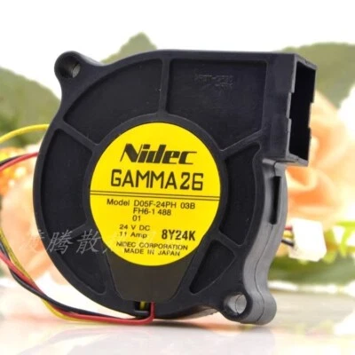 NIDEC D05F-24PH 03B 24V 0.11A 5015 5CM 3pin Projector Cooling Fan - Image 1 of 4