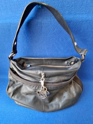 Bolso de hombro Nannini de cuero genuino para mujer. Foto 1 de 4