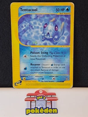 Tentacool 113/147 Aquapolis WOTC Vintage Pokemon 2002 MP - Image 1 of 2