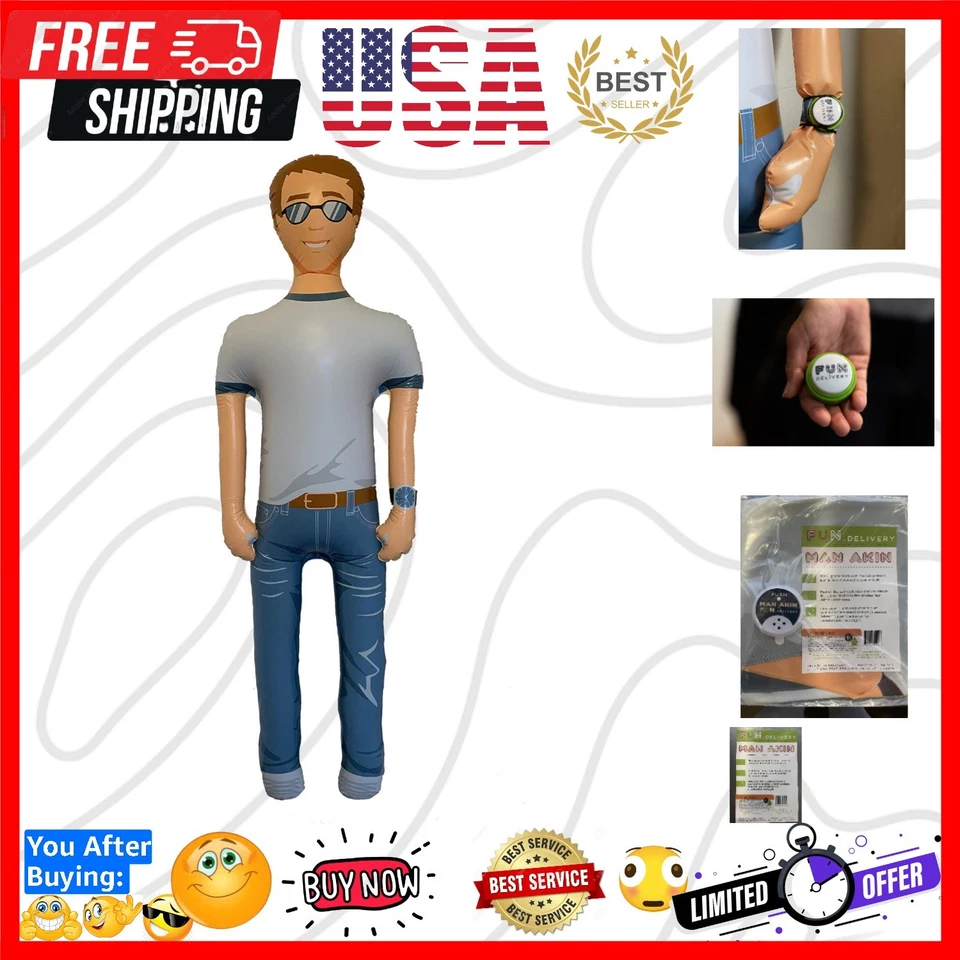Man Akin Inflatable Talking BOYFRIEND Husband Funny Gifts 4 Women Bachelorette