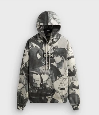 Marvel vs. Capcom | Kith Fighter Sudadera con Capucha Nelson Estampada Completa De Colección Grande Foto 1 de 4