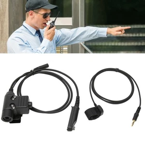 `U94 Ptt Adapter Cable Walkie Talkie Headset Adapter With Key Line Fit For - Photo 1/12