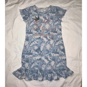 Sweet Dreams Tie Dye Nightgown Sparkle While Sleeping Girls Size 10 - Picture 1 of 8