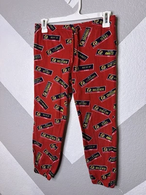 Buc-ee’s Youth XL Red Pajama Pants Logo Print Fitted Ankle Lounge Sleepwear - Image 1 of 4