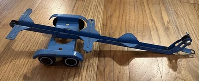 Vintage Tonka 1960’s Toys Blue Pressed Steel MetaJeep Trailer For Clipper Boat - Image 1 of 4