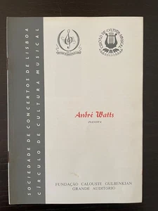 ANDRÉ WATTS - Recital Program 19/03/1976 Schubert and Liszt - Picture 1 of 1