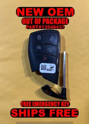 NEW OEM 2022-25 CHEVY SILVERADO 1500 2500 3500 SMART KEY FOB 13548437 YG0G21TB2 - Image 1 of 4
