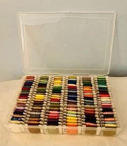 BOX LOT 126 SKEINS NEW DMC EMBROIDERY FLOSS NO DUPLICATES - Picture 1 of 1