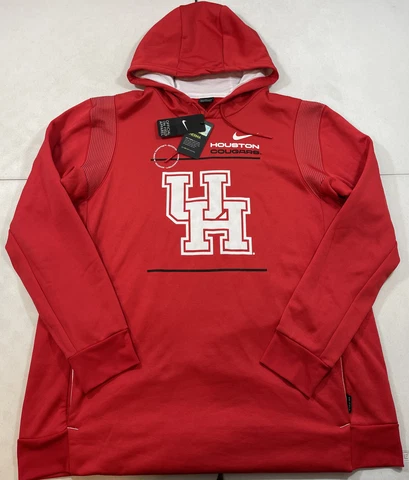 Nike Dri-Fit Houston Cougars On Field Pullover Hoodie Jacket Red Men's Size 2XL Cover