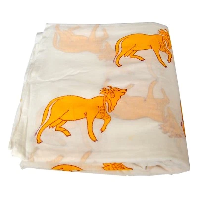 5 Yard Handmade Indian Hand Block Printed Cotton Fabric Sanganeri Voile Running - Image 1 of 4