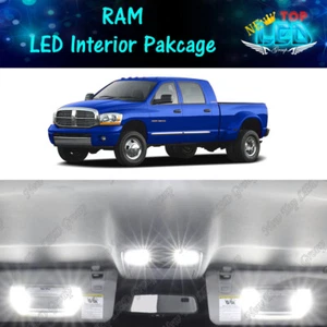 Dodge RAM 1500 2500 2006 3500 2008 equipamiento de luces LED interiores blancas - Imagen 1 de 12