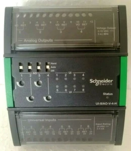SCHNEIDER SXWUI8V4H10001 SpaceLogic Controller I/O Module Model: UI-8/AO-V-4-H - Picture 1 of 4