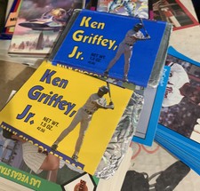 1989 Pacific Ken Griffey Jr Candy Bar Lot Of 2 Yellow And Blue Wrappers Nice