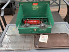 Vintage Coleman 2 Burner Camping Stove Model 425E With Extras Used Once