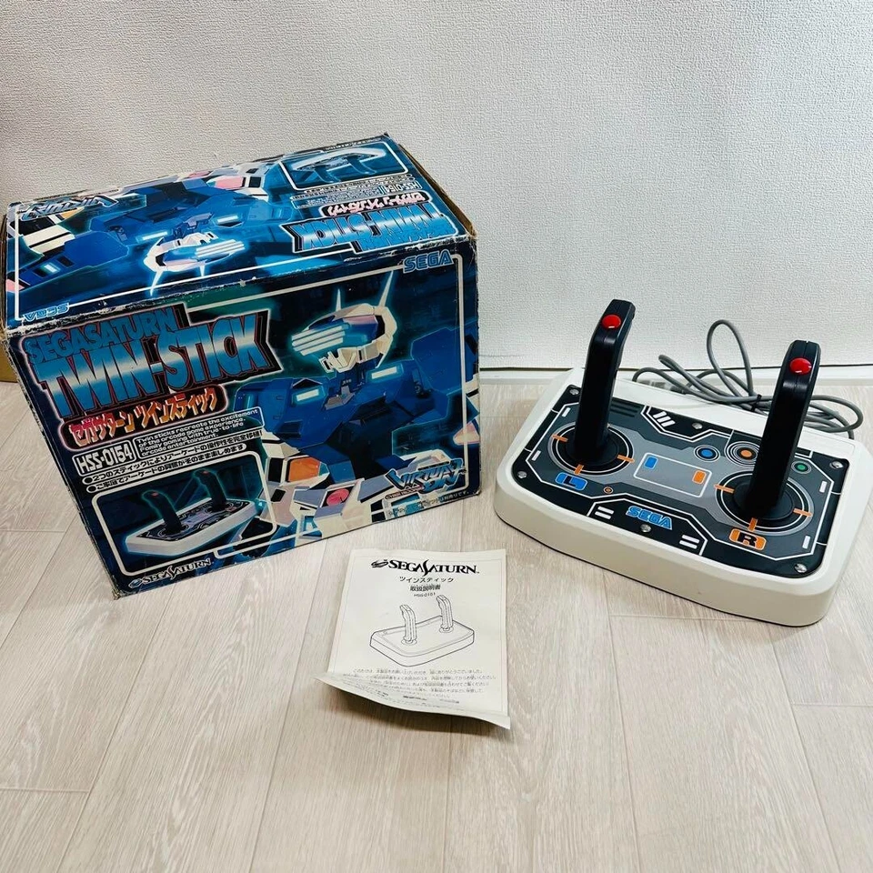 Sega Saturn Twin Stick Arcade Controller HSS-0154 SS NTSC-J SS Japan Game w/box - Image 1 of 4