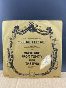 The Who, SEE ME, FEEL ME/OVERTURE FROM TOMMY, 45 RPM 7' MULTIPLE LP'S SHIP FREE! - Picture 1 of 3