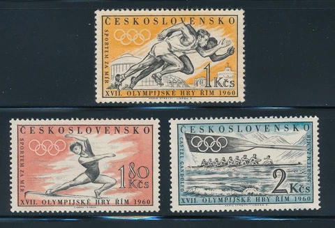 Czechoslovakia - Rome Olympic Games MNH Set 1960 Cover