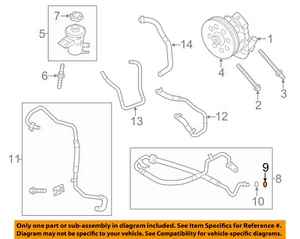 FORD OEM F-150 Power Steering Pump-Lower Pressure Line Hose O-Ring BC2Z3F887A - Picture 1 of 2