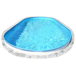 Stahlwandpool oval Exklusiv 525x320x120 cm, Stahl 0,6 mm weiß, Folie 0,6 mm - Bild 1 von 10